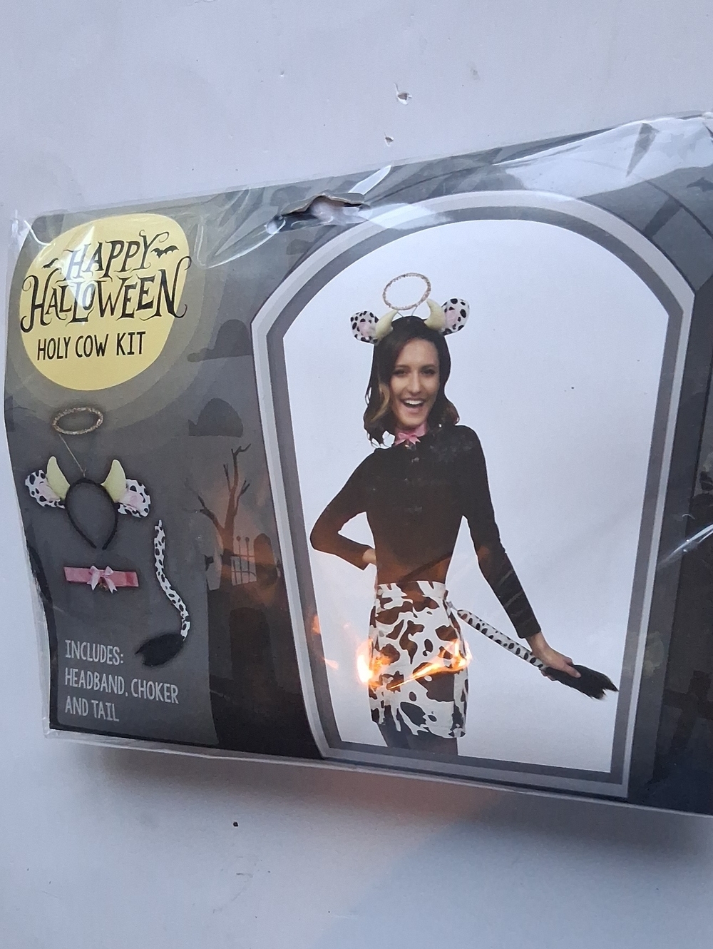 Holy Cow Costume Accessory Kit - Black & White